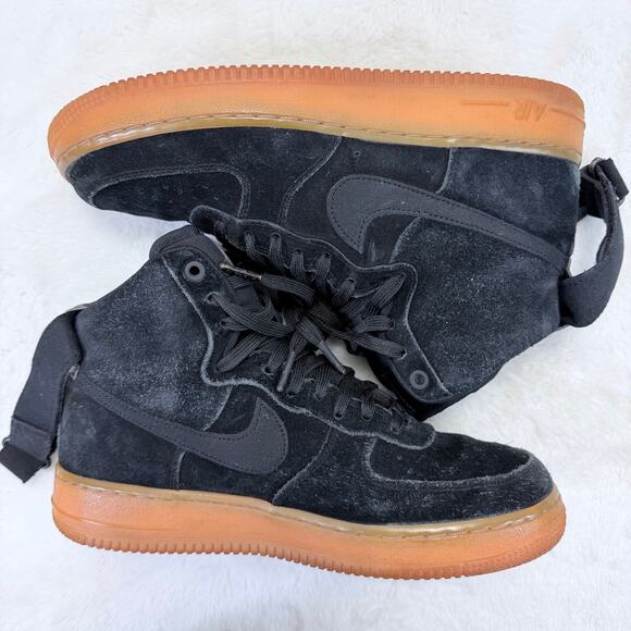 Nike Air Force 1 High \'07 LV8 Suede Black Gum Mens Size 8.5 AA1118-001 main image 5